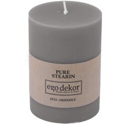 Eco candles by Ego dekor siva svijeća Friendly, vrijeme gorenja 37 h Cene