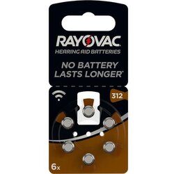Rayovac Baterija za slušne aparate PR41 / HA312, 6 kos Cene