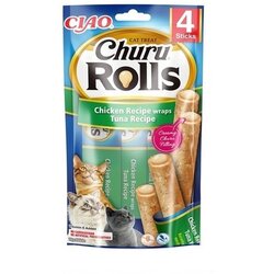 Inaba Cat priboljšek Rolls piščanec in tuna 4x10 g Cene