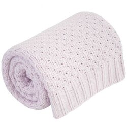 Effiki pletena pamučna dekica pink Cene