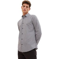 Tom Tailor 1037436 Muška košulja, Crno-bela Cene