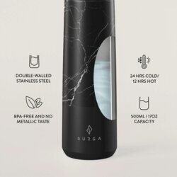 BURGA termo steklenica 500ml - Black Marble Cene
