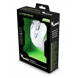 Esperanza Miš ESPERANZA GAMING HAWK 7D MX401, WHITE-BLUE, 2400dpi, double-click, ergonomic, EGM401WB Cijene