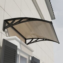 Alberg nadstrešnica 100x80 cm Braon sa crnim nosačem ( AGC–100080–BRBK ) Cene
