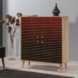 Woody Fashion Komoda Multilux 95x111x36cm Hrast Cene