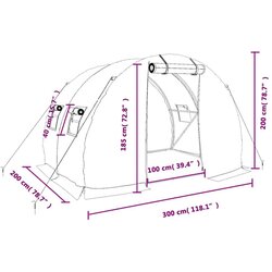  Staklenik s čeličnim okvirom bijeli 6 m² 3 x 2 x 2 m Cijene