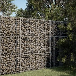 vidaXL Gabionska košara s poklopcem 100x50x150 cm pocinčano željezo Cijene