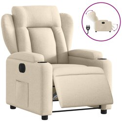Maison Chic Električni naslanjač - Relax naslanjač krem tkanina, (22061147) Cene