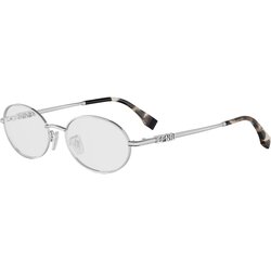 Fendi graphy Grey Oval Eyeglasses ONE SIZE (52) Srebrna/Kristalna Cene