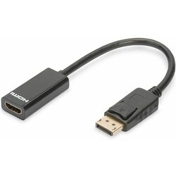 Digitus DisplayPort / HDMI Adapter [1x Muški konektor DisplayPort - 1x Ženski konektor HDMI] Crna Cene