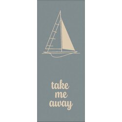 Cawoe BRISAČA ZA TUŠIRANJE Travel pastelno modra 70/180 cm Cene