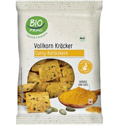 BIO polnozrnati krekerji s curryjem in bučnimi semeni - 175 g Cene
