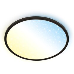 BRILO led stropna svetilka slim zvezdno nebo zatemnilna cct črna 3,3 x ø 37,5 cm Cene