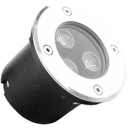 Greentech Ugradbeno podno svjetlo (12 V, 3 W, Ø x V: 100 x 80 mm) Cene