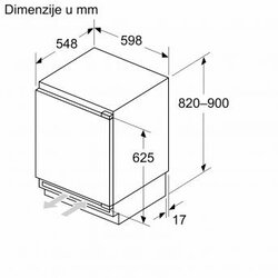 Bosch podpultni zamrzivač GUN21ADE0 – 82 x 59.8 cm Cijene