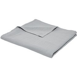 Today Posteljna pregrinjala Plaid XL 150/200 Gaze de coton Essential Acier Siva Cene