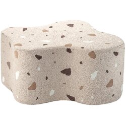 Wigiwama svjetlo smeđi dječji tabure od bouclé tkanine/od šenila terrazzo cloud Cene
