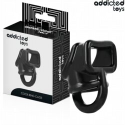 Addicted Toys Cock EREKCIJSKI OBROČEK Addicted Toys Penis Cage Black Cene