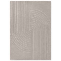 Vikosa Svetlo siva ročno tkana volnena preproga 80x150 cm Arcura – Cene