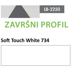 AGT profil Zidni MDF Završni LB-2250-B Soft Touch White (734) 2800x115x12mm ( 026-123 ) Cene