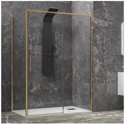 Karag kotna tuš kabina Lea 400 Oro, zlata, 90x100x200 cm, TKLEA400O90X100 Cene