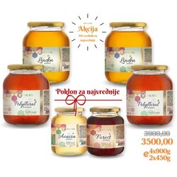 Carske_pcele Medeni paket II 4+2(450g) Cene