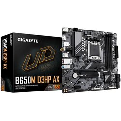 Gigabyte B650M D3HP AX Motherboard - AMD Ryzen 9000 Series CPUs, 5+2+2 Phases VRM, up to 8000MHz DDR5 (OC), 2xPCIe 4.0 M.2, WIFI 6E, 2.5GbE LAN, USB 3.2 Gen 1 Cene