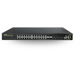 Dcn L3 aggregation svič CS6200-28X-EI 24 x gigabit (20xUTP+4xCombo sfp/utp) + 4 x 10GBase-X (sfp+), rip v2/RIPng/OSPF v3/BGP4+, pim rutiranje 4000 multicast grupa, vrrp/mrpp, virtual switch framework, 1+1 redundant psu Cene