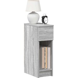 vidaXL Noćni ormarić s ladicom siva sonoma 20x36x60 cm Cijene