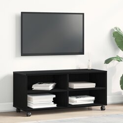 vidaXL TV kabinet Crna orah Konstruktivno drvo Srednje Centar za zabavu Cijene