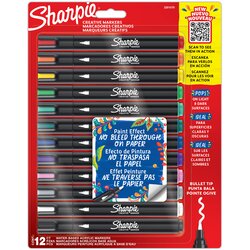 Sharpie Kreativni markerji Bullet, okrogla konica, pretisni omot 12 kosov, (21655479) Cene