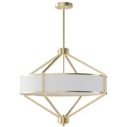 Open Design OR85839 - Luster na šipci ZUNDO, 4x E27/15W/230V, mesing/bela Cene