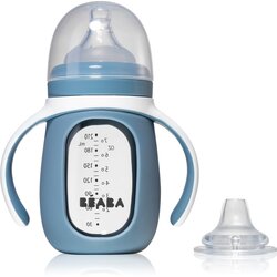 Beaba Learning bottle 2 in 1 learning bottle dječja bočica 2 u 1 Windy blue 210 ml Cene