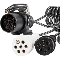 Amio 04381 spiralni kabel za poluprikolicu TIR 15 PIN + 2 × 7 PIN N/S – 5 m, 24 V Cene