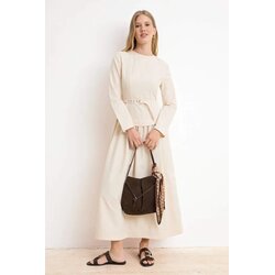 Trendyol Modest Ženska haljina Tctss26Eb00043, Bež Cene