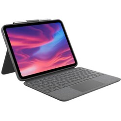 Logitech Combo Touch Detachable backlit keyboard case with trackpad and Smart Connector for iPad (10th gen) - Oxford Grey - UK Cene