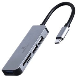 Gembird UHB-CM-CRU3P1U2P2-01 USB Type-C 3-portni USB hub (USB 3.1 + USB 2.0) sa citacem kartica Cene