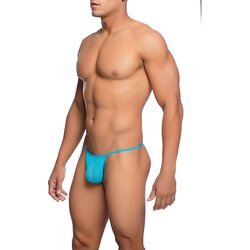 MOB Sheer T-Back Thong Aqua L/XL Cene
