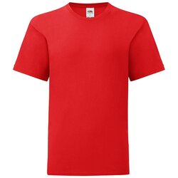 Fruit Of The Loom Red children's t-shirt in combed cotton Cene