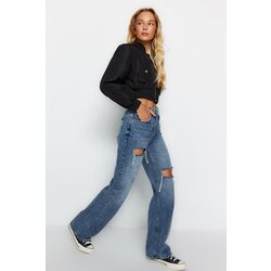 Trendyol Jeans - Blue - Wide leg Cene