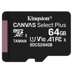 Kingston MicroSD 64GB, Canvas Go! Plus, Class 10 UHS-I U1 V10 A1, Read up to 100MB/s Cene