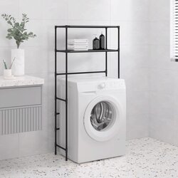 vidaXL Stalak za pohranu na 2 razine crni 69 x 28 x 143 cm željezni Cijene