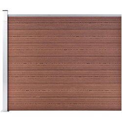  Panel za ogradu WPC 175 x 146 cm smeđi Cijene
