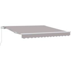 vidaXL Ručna Uvlačiva Tenda Svijetlo Siva 300x250 cm, Tenda za zamjenu tkanine za 3x2.5 m okvir Svijetlo Siva Cijene