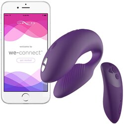 We Vibe CHORUS COUPLES VIBRATOR WITH SQUEEZE CONTROL - PURPLE Cene