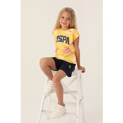 U.S. Polo Assn. komplet za devojčice US1843-G, žuti Cene