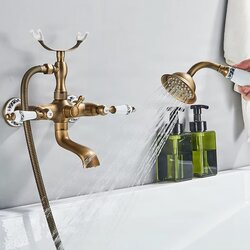 ELITE EDITION Antična - rustikalna armatura s keramičnimi dodatki za kad | Pipa za kad BBT1509 Cene