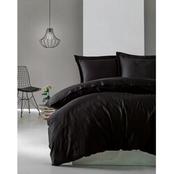 Elegant Crni Satenski Set Posteljine Cene