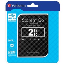 Verbatim STORE&#39;N&#39;GO 2TB USB 3.0 2,5&#39;&#39; čRNO-SIV ZU Cene