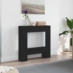 vidaXL Okvir kamina crni hrast 81x18x82 cm izrađeno drvo Cijene